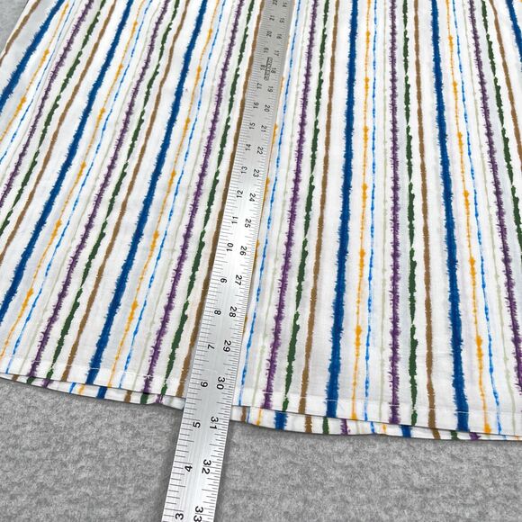 Territory Ahead Shirt Mens Large L Vertical Paint Stripes Colorful Cotton Loop - Picture 6 of 12